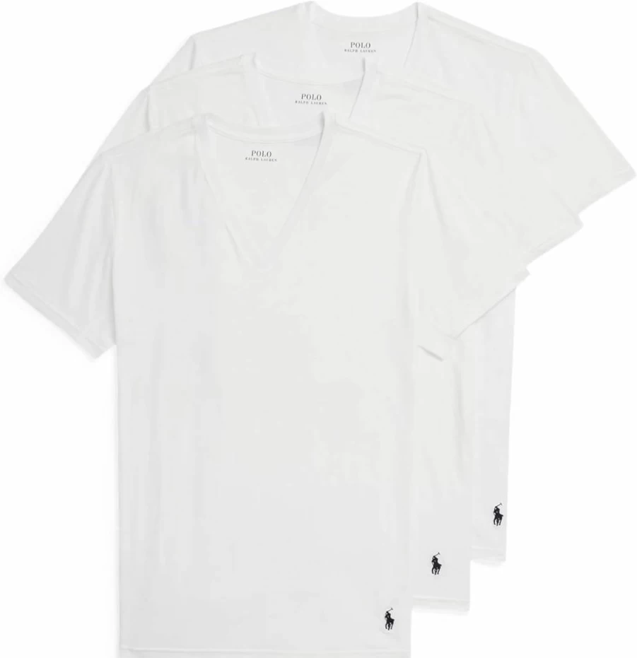 POLO RALPH LAUREN Men's Breathable Cotton Modal V-Neck Undershirt with 4D Flex Cooling Technology